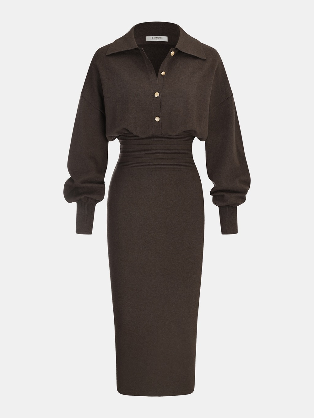 *NWT* Cinched Waist Knit Shirt Dress